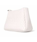 PURSELLA White Luxe Textured Sling - Image 3