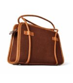 PURSELLA Noir Duo-Tone Structured Top-Handle Bag - Image 2