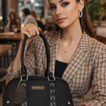 Women Noir Luxe Shoulder Bag-Black Elegance Tote Bag